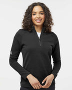 Adidas A589, Women's Spacer Quarter-zip Pullover, Black