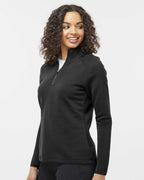 Adidas A589, Women's Spacer Quarter-zip Pullover, Black