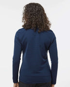 Adidas A589, Women's Spacer Quarter-zip Pullover, Collegiate Navy