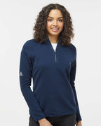 Adidas A589, Women's Spacer Quarter-zip Pullover, Collegiate Navy