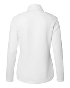 Adidas A589, Women's Spacer Quarter-zip Pullover, Core White