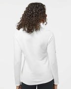Adidas A589, Women's Spacer Quarter-zip Pullover, Core White