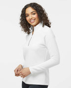 Adidas A589, Women's Spacer Quarter-zip Pullover, Core White