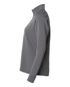 Adidas A589, Women's Spacer Quarter-zip Pullover, Grey Five