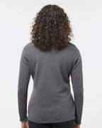 Adidas A589, Women's Spacer Quarter-zip Pullover, Grey Five