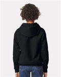 Gildan 11668, Sf500b Youth Softstyle Midweight Hooded Sweatshirt, Black
