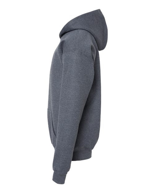 Gildan SF500B, Youth Softstyle Midweight Hooded Sweatshirt, Dark Heather