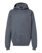 Gildan SF500B, Youth Softstyle Midweight Hooded Sweatshirt, Dark Heather