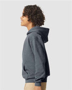 Gildan 11668, Sf500b Youth Softstyle Midweight Hooded Sweatshirt, Dark Heather