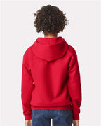 Gildan 11668, Sf500b Youth Softstyle Midweight Hooded Sweatshirt, Red