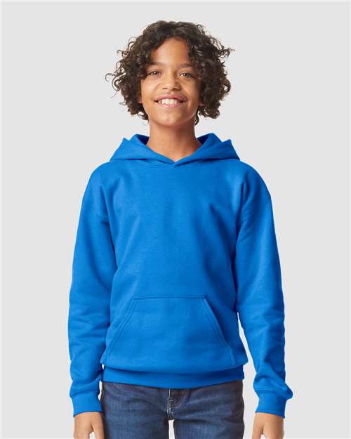 Gildan 11668, Sf500b Youth Softstyle Midweight Hooded Sweatshirt, Royal