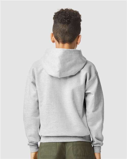 Gildan 11668, Sf500b Youth Softstyle Midweight Hooded Sweatshirt, Sport Grey