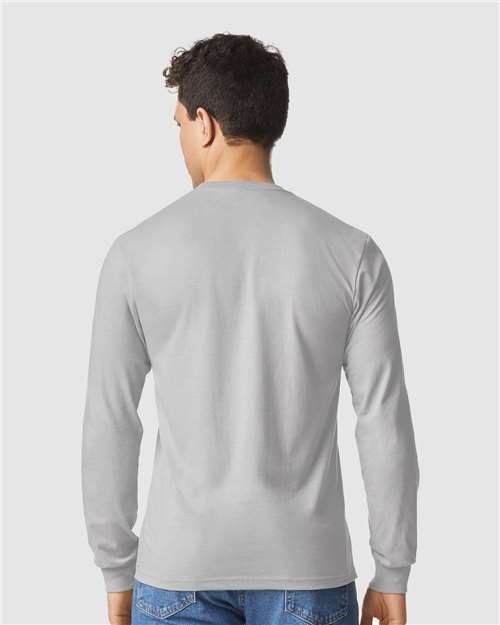 Gildan 11669, 64440cvc Unisex Softstyle Cvc Long Sleeve T-shirt, Cement