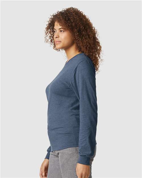 Gildan 11669, 64440cvc Unisex Softstyle Cvc Long Sleeve T-shirt, Navy Mist