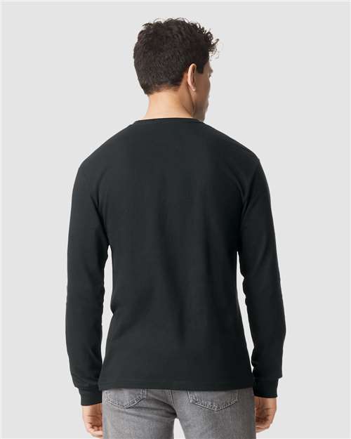Gildan 11669, 64440cvc Unisex Softstyle Cvc Long Sleeve T-shirt, Pitch Black