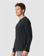 Gildan 11669, 64440cvc Unisex Softstyle Cvc Long Sleeve T-shirt, Pitch Black