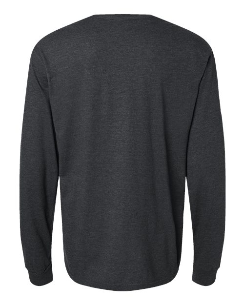 Gildan 11669, 64440cvc Unisex Softstyle Cvc Long Sleeve T-shirt, Pitch Black Mist