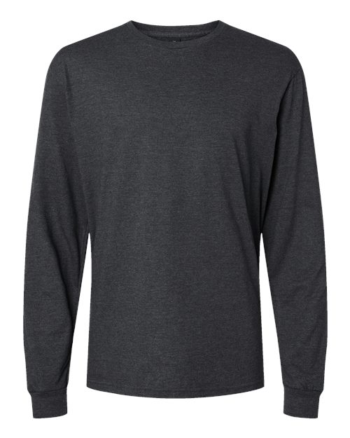 Gildan 11669, 64440cvc Unisex Softstyle Cvc Long Sleeve T-shirt, Pitch Black Mist