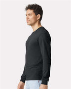 Gildan 11669, 64440cvc Unisex Softstyle Cvc Long Sleeve T-shirt, Pitch Black Mist