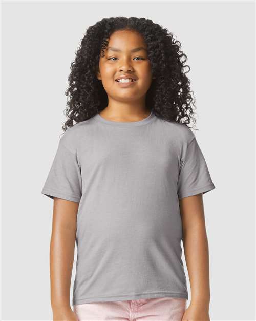Gildan 11671, 64000bcvc Youth Softstyle Cvc T-shirt, Cement