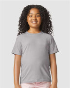 Gildan 11671, 64000bcvc Youth Softstyle Cvc T-shirt, Cement