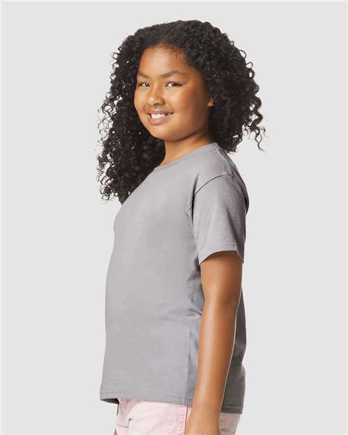 Gildan 11671, 64000bcvc Youth Softstyle Cvc T-shirt, Cement