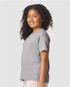 Gildan 11671, 64000bcvc Youth Softstyle Cvc T-shirt, Cement