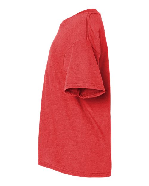 Gildan 11671, 64000bcvc Youth Softstyle Cvc T-shirt, Red Mist