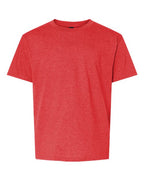 Gildan 11671, 64000bcvc Youth Softstyle Cvc T-shirt, Red Mist