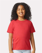 Gildan 11671, 64000bcvc Youth Softstyle Cvc T-shirt, Red Mist