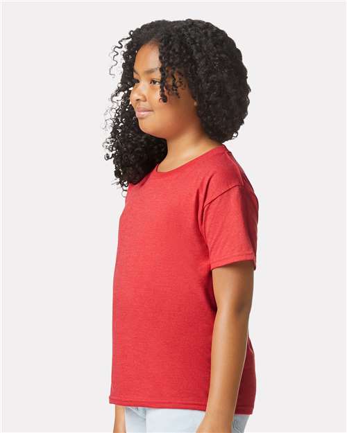 Gildan 11671, 64000bcvc Youth Softstyle Cvc T-shirt, Red Mist