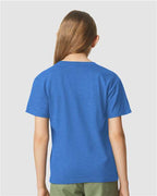 Gildan 64000BCVC, Youth Softstyle Cvc T-shirt, Royal Mist