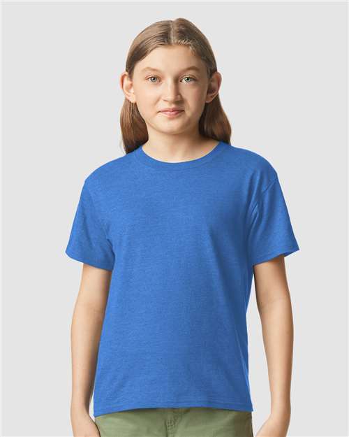 Gildan 64000BCVC, Youth Softstyle Cvc T-shirt, Royal Mist