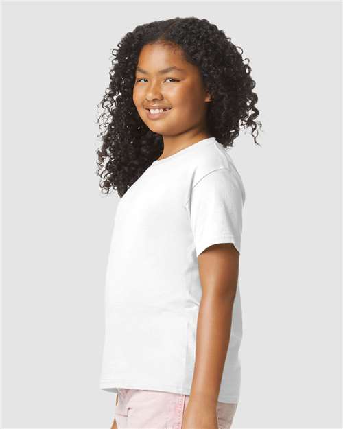Gildan 11671, 64000bcvc Youth Softstyle Cvc T-shirt, White