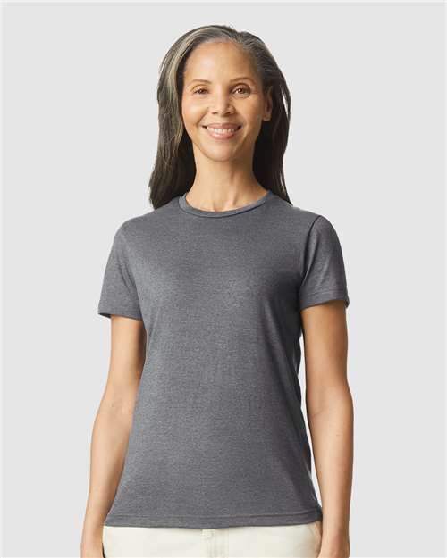 Gildan 64000L, Women's Softstyle T-shirt, Graphite Heather