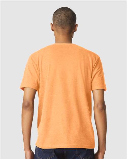 Gildan 64000CVC, Unisex Softstyle Cvc T-shirt, Tangerine Mist