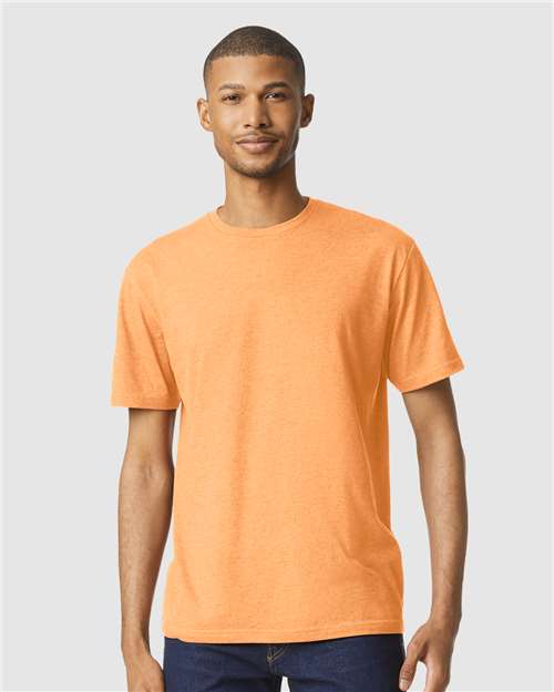 Gildan 8906, 64000cvc Unisex Softstyle Cvc T-shirt, Tangerine Mist