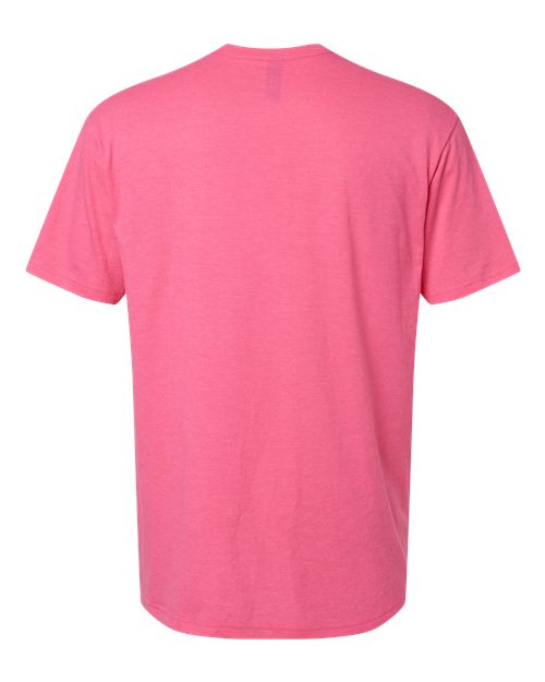 Gildan 8906, 64000cvc Unisex Softstyle Cvc T-shirt, Pink Lemonade Mist