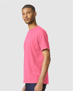 Gildan 8906, 64000cvc Unisex Softstyle Cvc T-shirt, Pink Lemonade Mist
