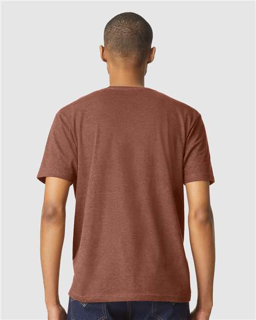 Gildan 64000CVC, Unisex Softstyle Cvc T-shirt, Cocoa Mist