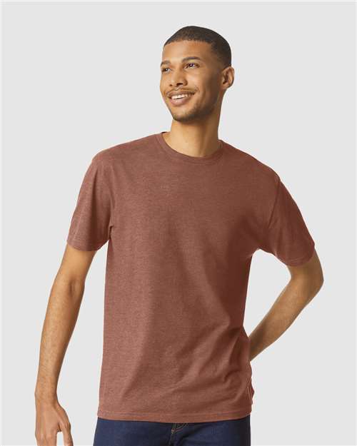 Gildan 64000CVC, Unisex Softstyle Cvc T-shirt, Cocoa Mist