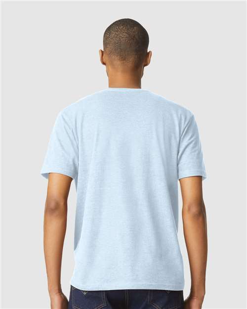 Gildan 64000CVC, Unisex Softstyle Cvc T-shirt, Light Blue Mist