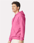Gildan 9352, Sf500 Unisex Softstyle Midweight Hooded Sweatshirt, Pink Lemonade