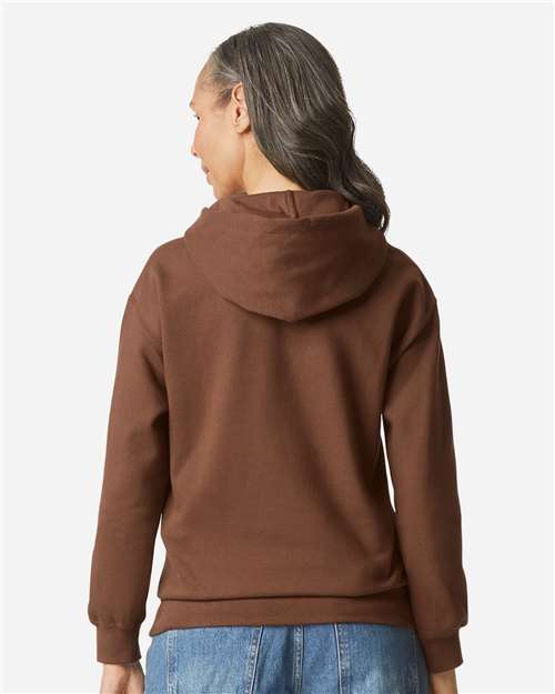 Gildan 9352, Sf500 Unisex Softstyle Midweight Hooded Sweatshirt, Cocoa