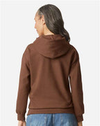 Gildan 9352, Sf500 Unisex Softstyle Midweight Hooded Sweatshirt, Cocoa