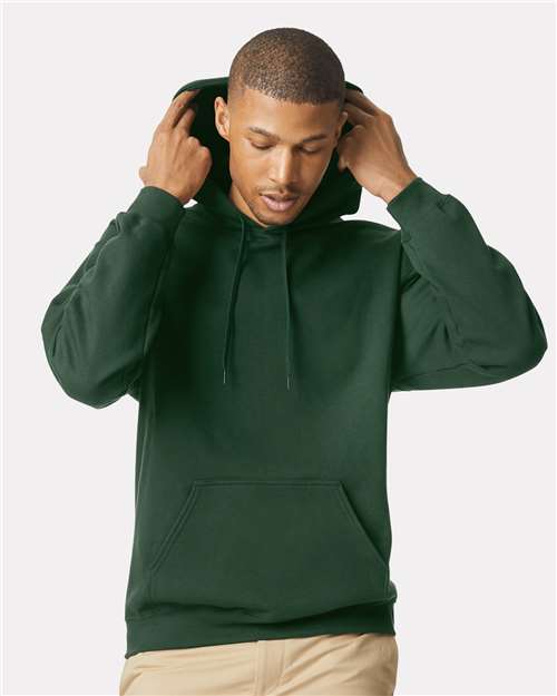 Gildan 9352, Sf500 Unisex Softstyle Midweight Hooded Sweatshirt, Forest Green