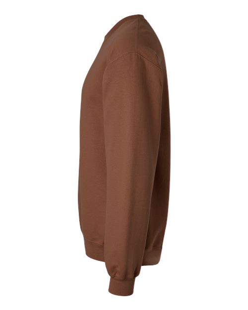 Gildan SF000, Unisex Softstyle Midweight Crewneck Sweatshirt, Cocoa