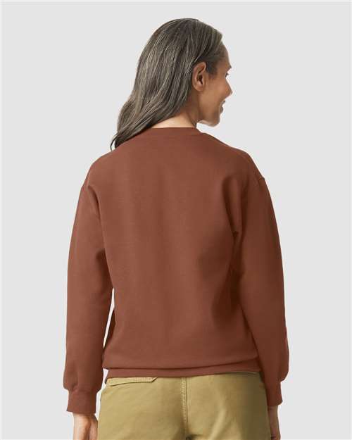 Gildan 9351, Sf000 Unisex Softstyle Midweight Crewneck Sweatshirt, Cocoa