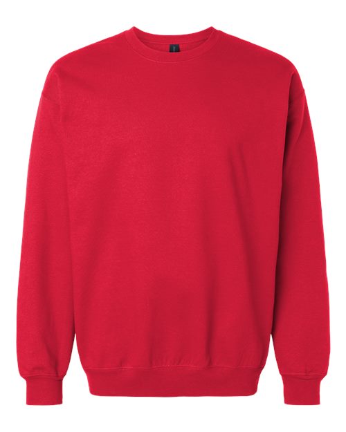 Gildan 9351, Sf000 Unisex Softstyle Midweight Crewneck Sweatshirt, Red