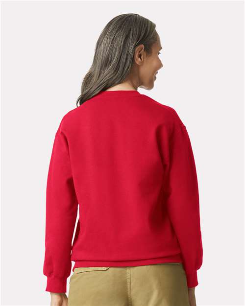 Gildan 9351, Sf000 Unisex Softstyle Midweight Crewneck Sweatshirt, Red